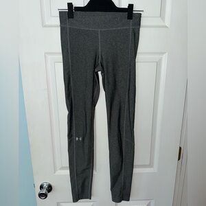 Under Armour Gray HeatGear Compression Full Length Leggings | EUC | Size Small